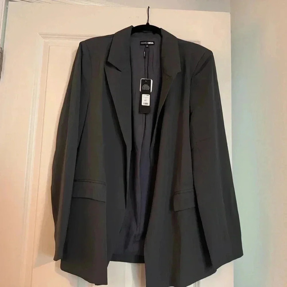 Fashion Nova Jackets & Blazers - Nine To Five Blazer (JP5973) Charcoal Size Large